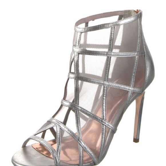 Ted Baker Silver Elegant Heels - Picture 1 of 5